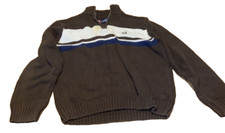 Chaps mens Sweater Large Brown