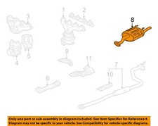 Honda Oem 96-99 Civic Exhaust System Exhaust Components-muffler 18030s00c20 Honda Oem 96-99 Civic Exhaust System Exhaust Components-muffler 18030s00c20