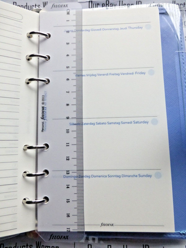 FILOFAX Saffiano persönlicher kompakter Organizer Original nachfüllbarer Tagebuch Notizblock - Bild 11 von 32