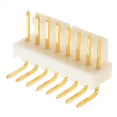 MOLEX 22-12-2084 Right Angle Open 8-Pin Gold 1-Row Header New Lot