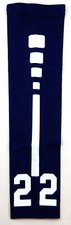PICK YOUR NUMBER Kids Teens Basketball Sports Arm Sleeve ELITE NAVY BLUE WHITE