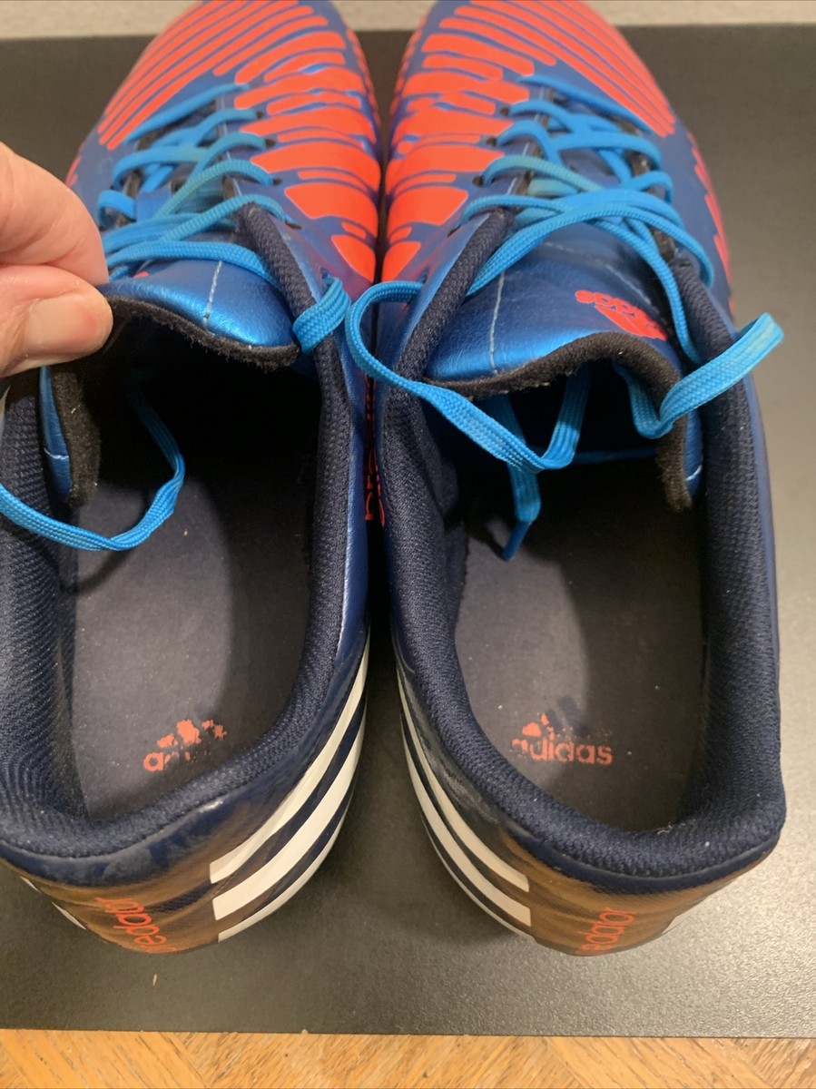 Men's Adidas Predito Indoor Soccer Cleats Shoes Blue Orange