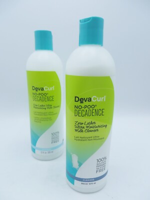 DEVA CURL NO POO DECADENCE CLEANSER 12 OZ 2 PCS