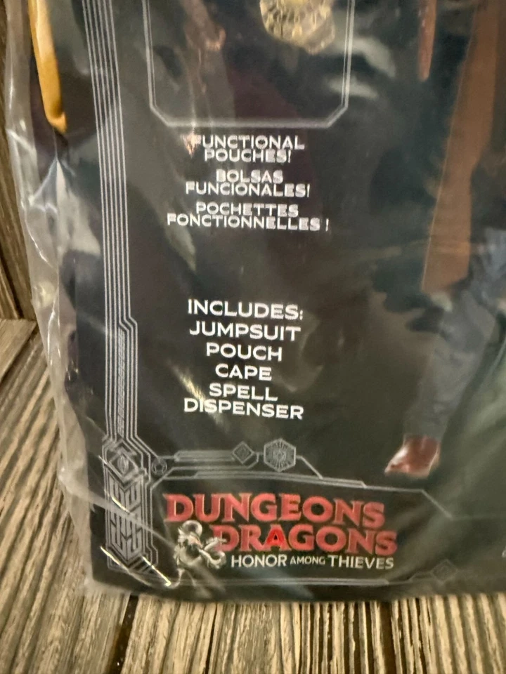 Disfraz de Dungeons & Dragons Simon Boys M (8) con mono bolsa con capa y disco de hechizos Foto 4 de 4