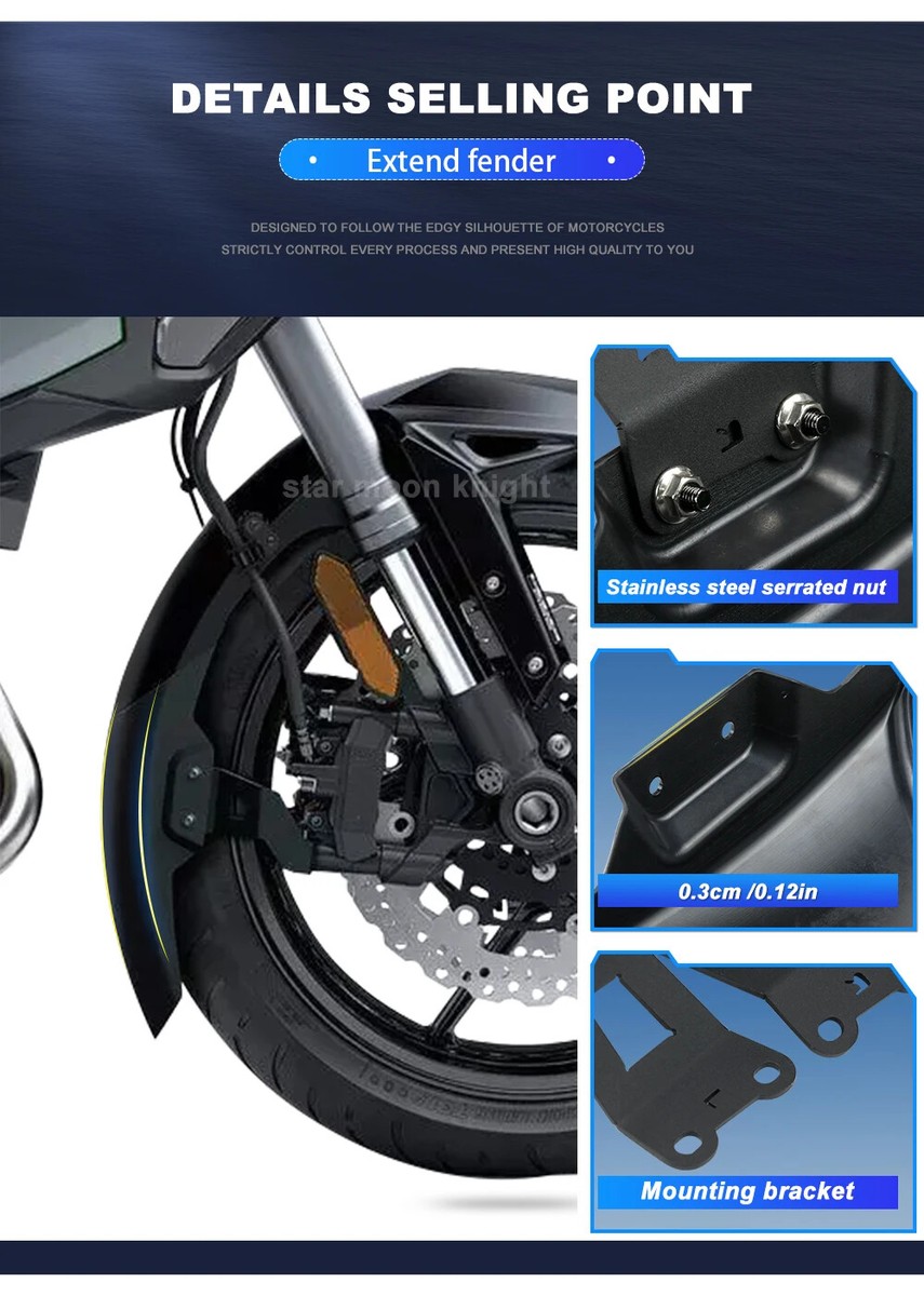 For Kawasaki Versys 1000 2019- Front Fender Extender