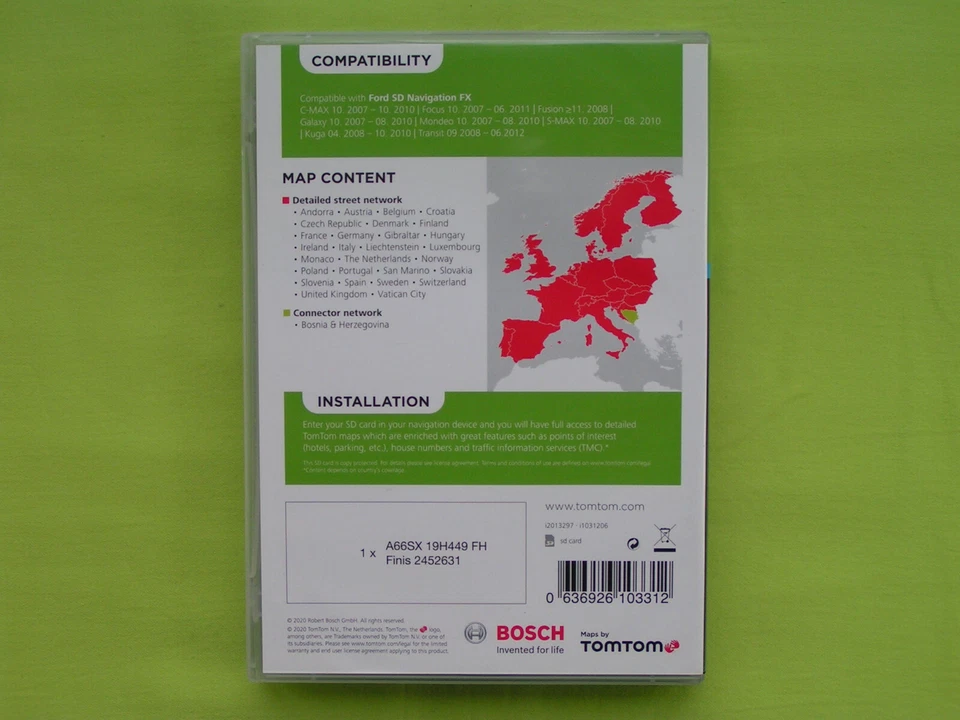 SD KARTE NAVIGATION FORD EUROPA FX 2020 FOCUS KUGA GALAXY MONDEO C-MAX TRANSIT - Bild 2 von 4