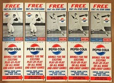 1963 PEPSI COLA COLT .45s WITH TABS LOT OF 21 WITH RUSTY STAUB