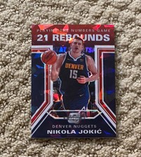 2019-20 Contenders Optic Nikola Jokic Playing the Numbers Game Red Cracked Ice