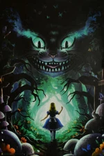 Alice in Wonderland - Non-Flocked Blacklight Poster 24.5" x 36.5" Laminated