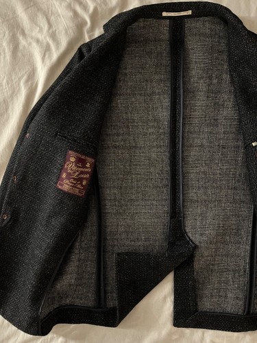 Scotch & Soda Woll-Sakko Blazer Gr. S 46 schwarz strukturiert Pfeffer Salz Wolle - Bild 7 von 11