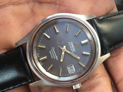 Omega seamaster cosmic 2000 Mens Vtg watch cal 1012 Grey dial big monogram  Rare | eBay
