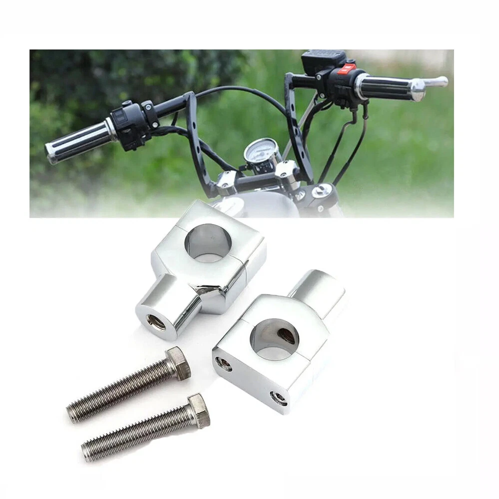 AfterMokit Vervanging 1 Stuur Risers voor Harley Davidson voor Yamaha V-Star Road Star voor Honda Shadow Valkyrie voor Suzuki voor Kawasaki Vulcan 900 Chrome AfterMokit Vervanging 1 Stuur Risers voor Harley Davidson voor Yamaha V-Star Road Star voor Honda Shadow Valkyrie voor Suzuki voor Kawasaki Vulcan 900 Chrome