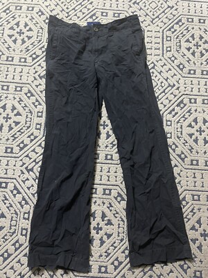 Vintage 2000s Mens American Eagle Outfitters Black Striped Pants. Size 30x32