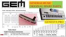 25x  GEM 070551 10Kohm Linear Slider Potenziometer  30mm  GENESYS PRO   WK6  WK8