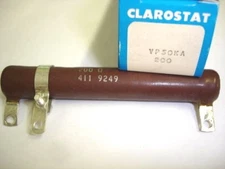 Clarostat VP50KA 200 OHM Adjustable Resistor NIB