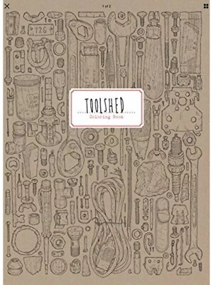SIGNED Toolshed Coloring Book - Paperback NEW John Lee Phillips Signed 2019 RARE