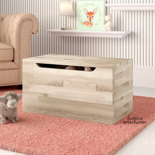 solid wood toy chest bench