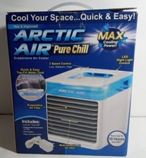 Ontel Arctic Air Pure Chill Evaporative Ultra Portable Personal Air Cooler  NEW