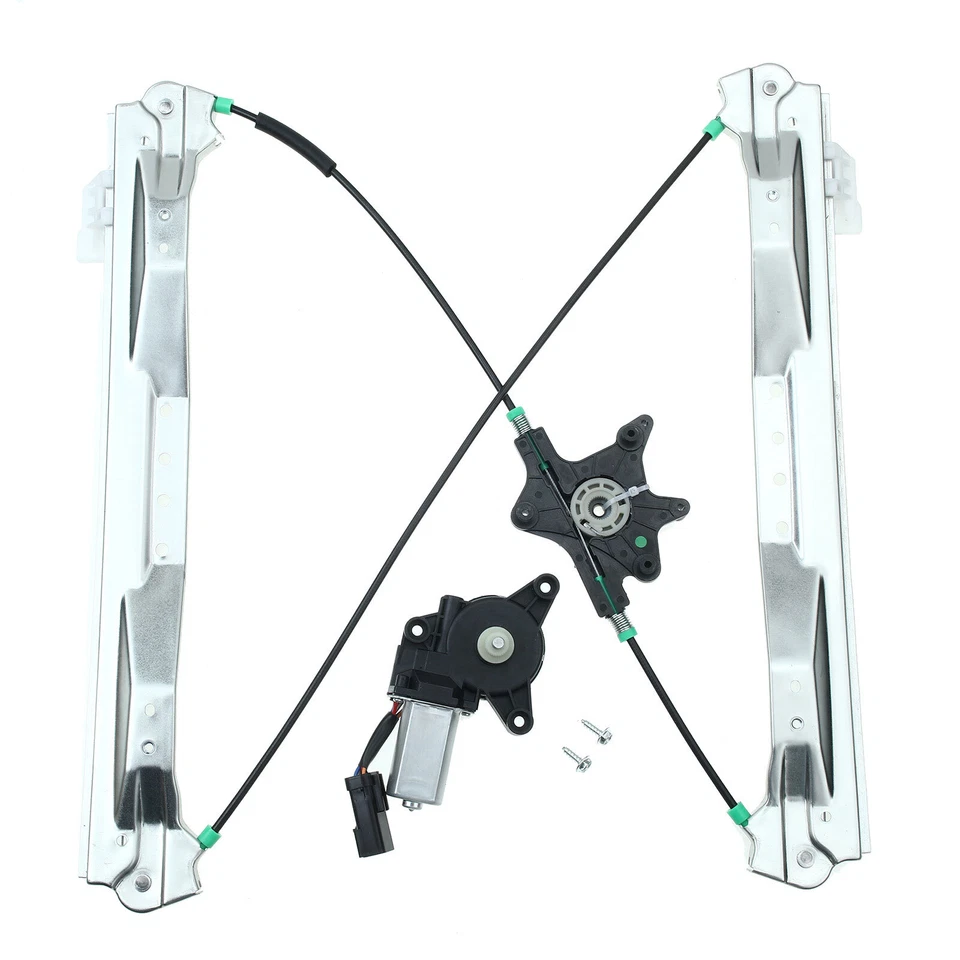 Regulador de ventana delantera 2 piezas con motor de 6 pines para Chrysler Town & Country Ram C/V Foto 4 de 4