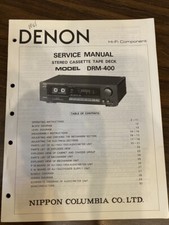 DENON DRM400 DRM-400 Service Manual ORIGINAL