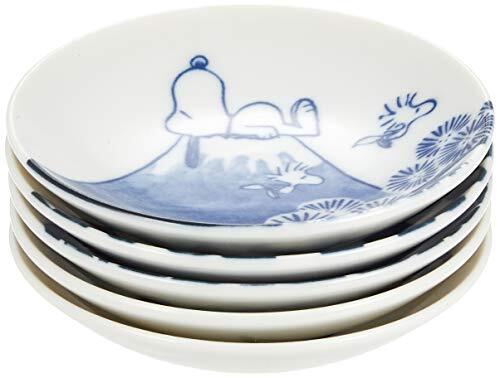 Yamaka Shoten PEANUTS SNOOPY Dyed Soy Sauce Plate Small Plate Bean Plate Set