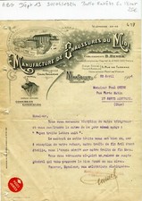 Dépt 13 - Marseille 5 Rue de Turenne - Belle Entête d'une Manufacture 30/04/1924