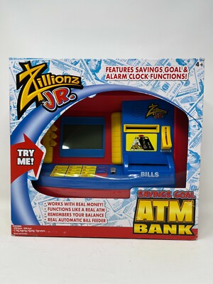 2014 Zillions ATM Savings Bank Alarm Clock Battery Operated Toy