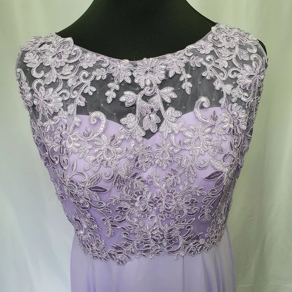 Lilac lace bridesmaid dress cheap