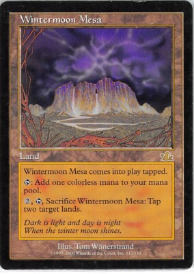 Magic The Gathering Wintermoon Mesa Della Luna Invernale - Prophecy