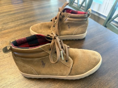 Polo Ralph Lauren High Top Camdyn Suede High Top Sneakers Shoes Size 6