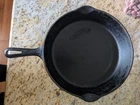 Vintage Griswold Cast Iron No. 8 Small Block Logo Skillet 10.5” 704 F Erie, FLAT