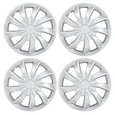 4pcs Wheel Hub Caps Silver 16 Inch For R16 Tires Wheel Rim Covers Snap-on