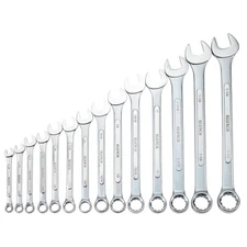 Klutch Raised Panel Wrench Set, 14-Pc., SAE