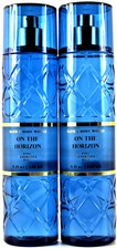Bath Body Works ON THE HORIZON Luxury Mist Spray 8oz 2pc Set Gifted SAILING DAY