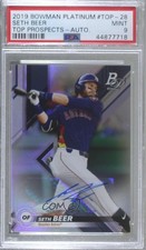 2019 Bowman Platinum Wal-Mart Top Prospects Seth Beer PSA 9 MINT Auto 8d2