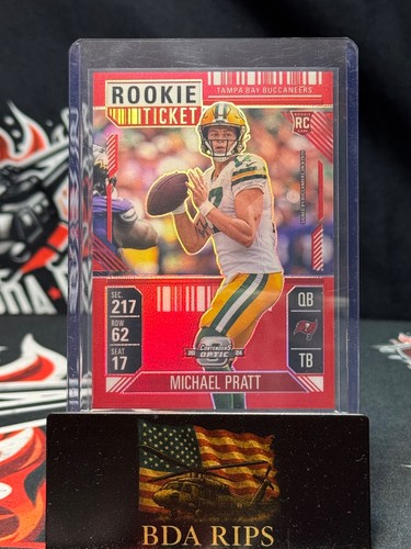 2024 Panini Contenders Rookie Ticket Red Michael Pratt 148/199