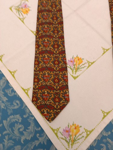Etro MILANO 100% SILK TIE SETA CRAVATTA NECKTIE MADE IN ITALY Rara CLASSIC XL - Foto 21 di 21