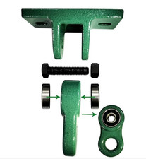 Heavy Duty Green Swing Hangers 500 Lb Playground Porch Swing Powder Coat 2 Pack