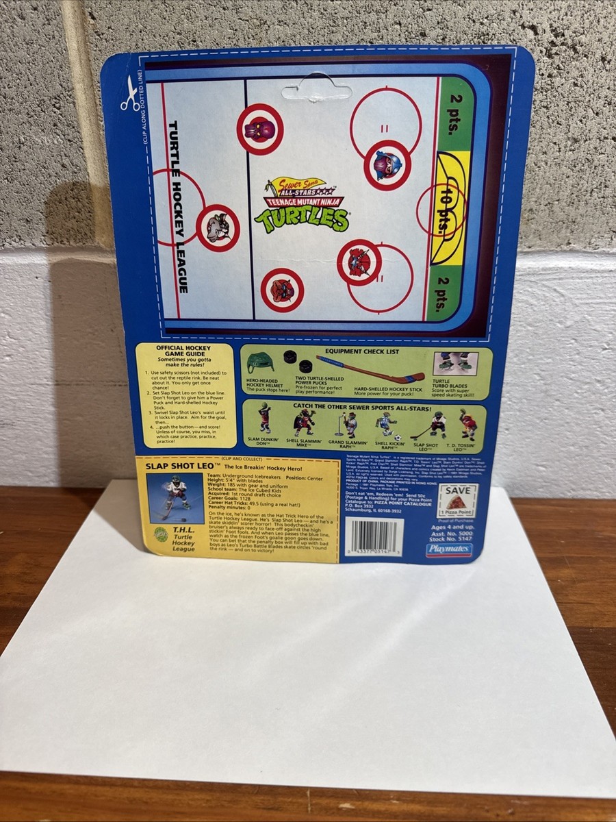 TMNT Slap Shot Leo Sewer Sports TMNT Playmates 1991 UNPUNCHED | eBay