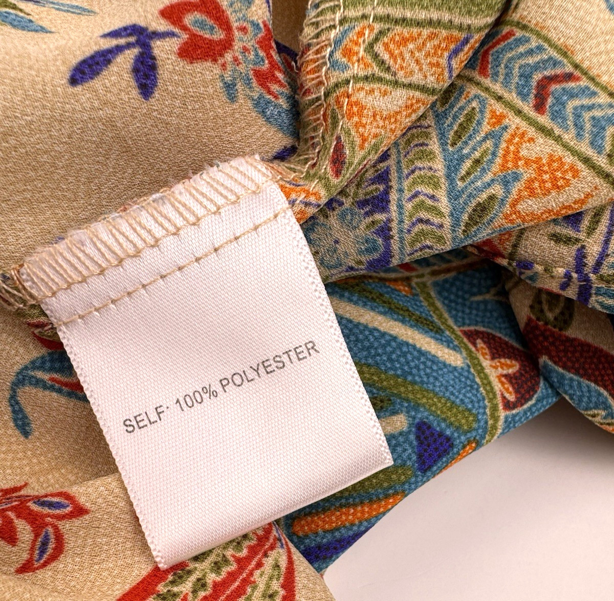 Rose + Olive Blouse Medium Button Down Paisley Pa… - image 13