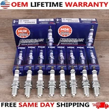 Set of 8 NGK BKR8EIX Iridium Spark Plugs Racing Colder Genuine 2668 USA
