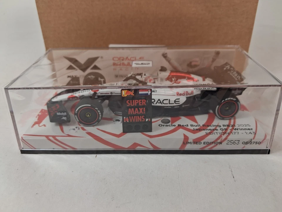 Minichamps Red Bull RB21 #1 Verstappen winner Japanese 2025 #177 1/43 447250301 - Immagine 2 di 4