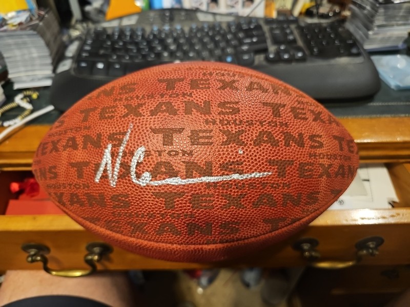 Nico Collins Signed Duke Football Military Houston Texans Michigan Wolverines 
