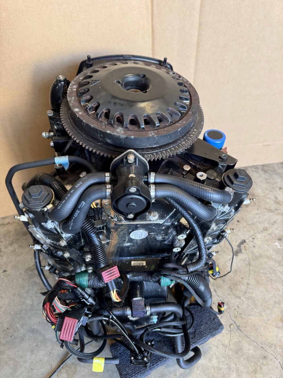 2008 Evinrude Etec 225 H.O 250HP 3.3L Etec 2 Stroke Outboard Powerhead Assembly