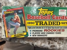 Topps  1990 Traded Baseball Trading Cards Complete Factory Sealed Set Rookies