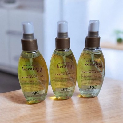 OGX Keratin Oil leichtes Öl Haartherapie 3x 118ml