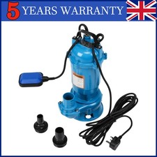 Heavy Duty Submersible Sewage Pump 750W Float Switch Basement Septic Tank Drain