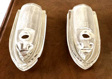 Vintage 1940 Buick Glass Front Clear Turn Signal Lens Set