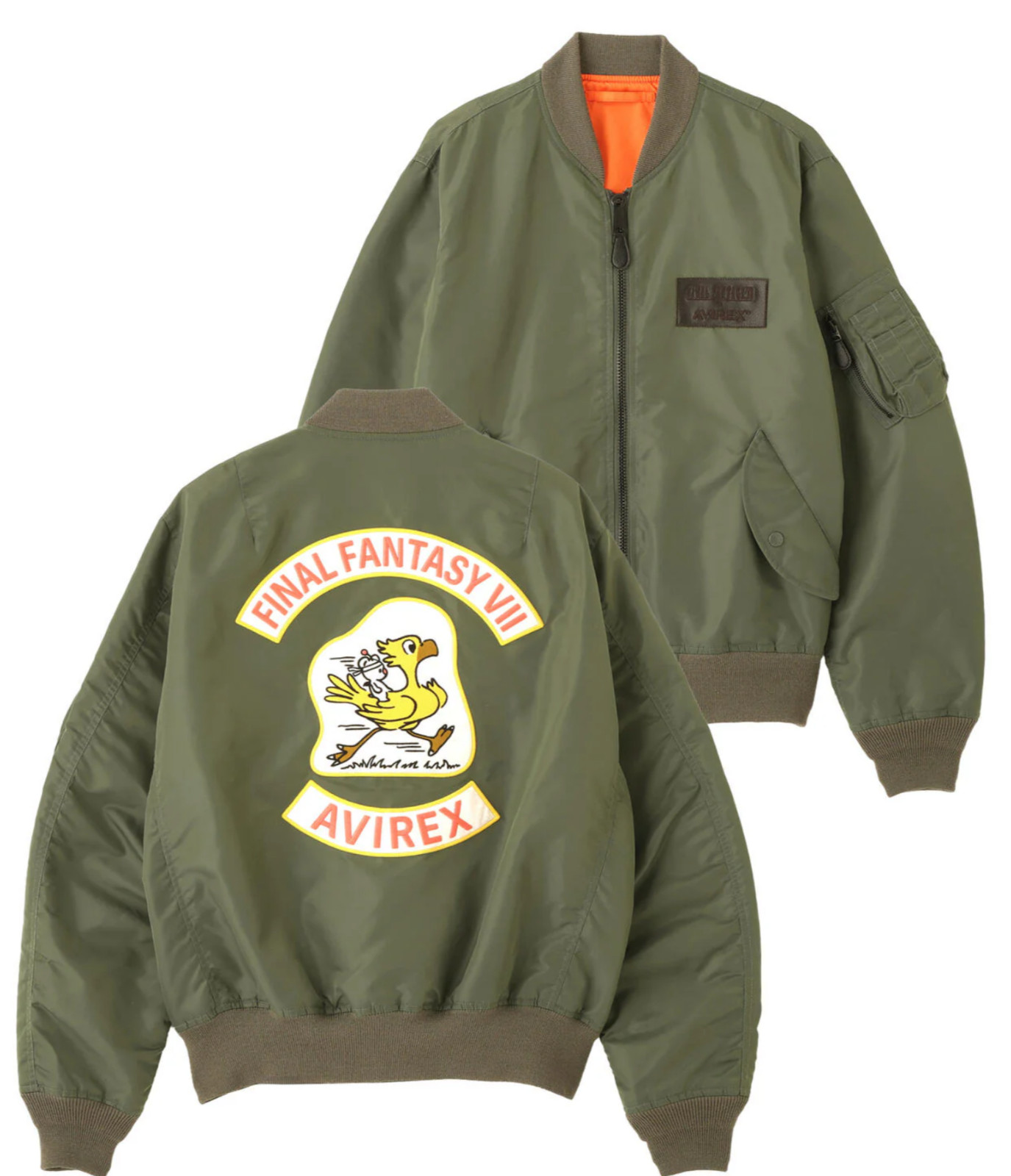 AVIREX FINAL FANTASY VII REMAKE MA-1 CHOCOBO Japan Edition NEW