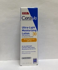 CeraVe Ultra Light Moisturizing Face Lotion Spf 30 1.7 Oz  EXP:10/2025 +